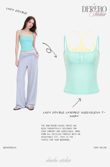Lady Double Layered Sleeveless T-Shirt