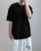 Weave Boucle Lace Round Knit