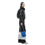 【即日発送】WOMAN グロッシーショートエコダウンジャケット [BLACK]