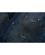 Double Knee Bermuda Pants (Dirty Blue)
