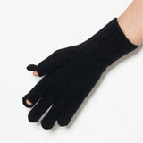 Cashmere Blend Touch Gloves_Black