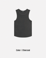 unisex pigment sleeveless shirt