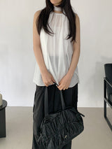 Romits Sleeveless Blouse Tie Set