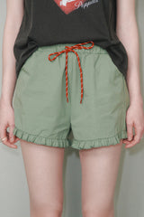 Poppie Ruffle Shorts [Green]