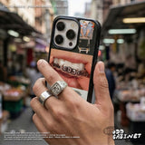 ヒップ アーカイブ コラージュ エポキシ バンパー iPhone ケース