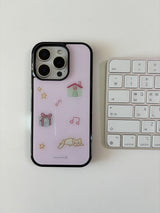 ラブキャットフォンケース (pink)
