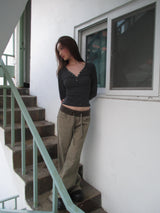 v neck slim t