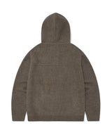 Bouclé Jersey Hoodie Olive