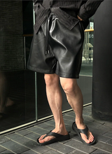 [S/S] レザーバンディングハーフパンツ(4color)