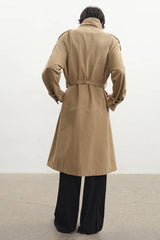 Belted Epaulet Trench Coat