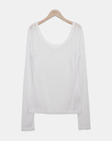 ビルジュン ディープUネック ロングスリーブ Tシャツ