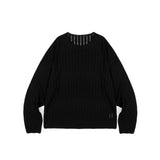 [1+1] LMN Laurent Ribbed See-Through Long-Sleeved T-Shirt (4 colors)