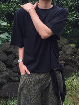 Overcropped Basic Short Sleeve T-Shirt 3C