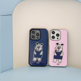 Bubble Gum epoxy bumper smartphone case(Denim black)