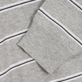 Kesio Multi-Stripe Henley Neck Knit