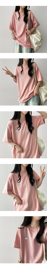 ドョンズエンブロイダードショートスリーブTシャツ