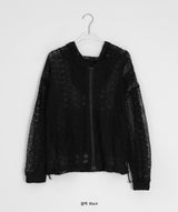 Ryoga Mesh Summer String Hood Zip-Up
