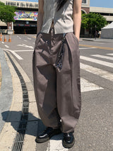 CURVED TUCK BALLOON PANTS (2C)