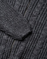 Lune Cable Half Zip-Up Hoodie Knit