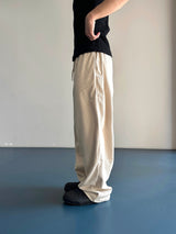 Twill Basic Golden Wide Pants 7C