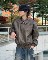 フェイドレザーパディング (Black)