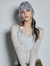  EYELET BEANIE