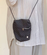 mini pocket bag - grey dot
