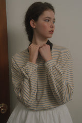 Weekly collar t-shirt_beige