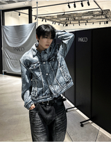contemble snow denim jacket