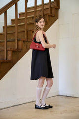 BACK RIBBON DRESS (2 COLORS)