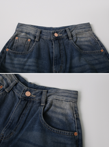 CRウォッシングバルーンデニムワイドパンツ (3color)