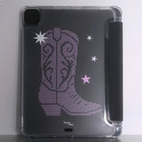[MADE] bebe boots iPad case (black pink)