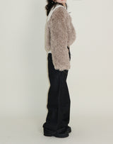 Angel Hairri Fur ボレロ ショートジャケット (Semi Cropped Jacket)