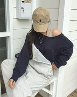 [ORIGINAL] Mellow U-Neck Long Sleeve Knit