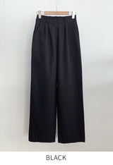 Tinel Pintuck Wide Banding Slacks