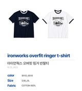 アイアンワークス オーバーフィット リンガー Tシャツ(2color)