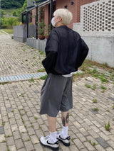 SL ワイドピンタックバミューダパンツ 3C