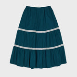 Lace Flare Midi Skirt