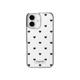 [MADE]black love dot Standard Glass phonecase
