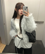 ライトサイドシャーリングレイヤードロングスリーブ