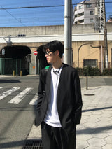バランス襟なしジャケット