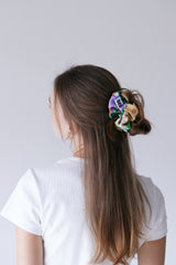Wild Flower Purple Scrunchie