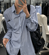 loose-fit striped shirt