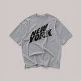 [A-T0234] NYドローイング半袖Tシャツ (2色)