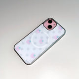 [MADE] STRAWBERRY DOT PHONE CASE (magsafe glass silver bumper)