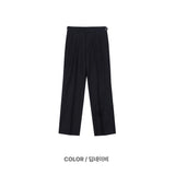 Striped Basic Bijou Slacks 2COLOR