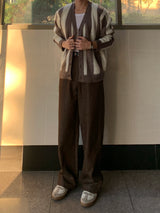 Rivet non-faded wide denim
