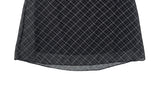 Conse Chiffon Check Midi Skirt