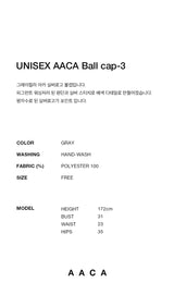 [UNISEX] AACA ボールキャップ3 Gray