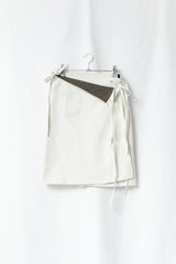 check wrap cotton midi skirt(2colors)